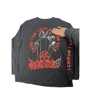 Thy Art‎ Is Murder Hate Long Sleeve Shirt L Or XL Terror Forever Sleeve Hit